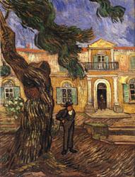 Vincent Van Gogh Tree and Man(in Front of the Asylum of Saint-Paul,St.Remy) Sweden oil painting art